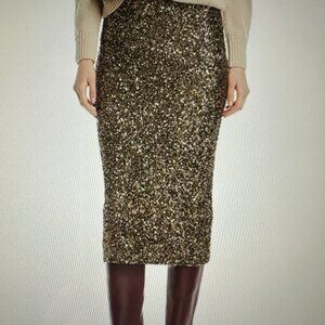 LAFAYETTE 148 CASEY SEQUIN MIDI SKIRT